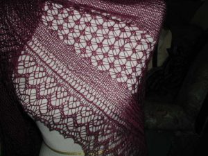 maroon fancy delicate lace